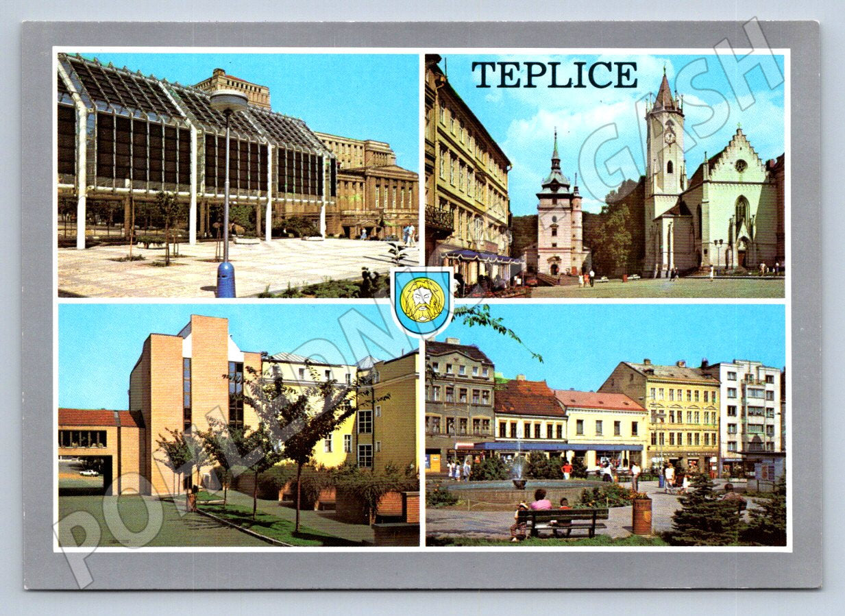 Pohlednice Teplice koláž nepoužitá (P2649)