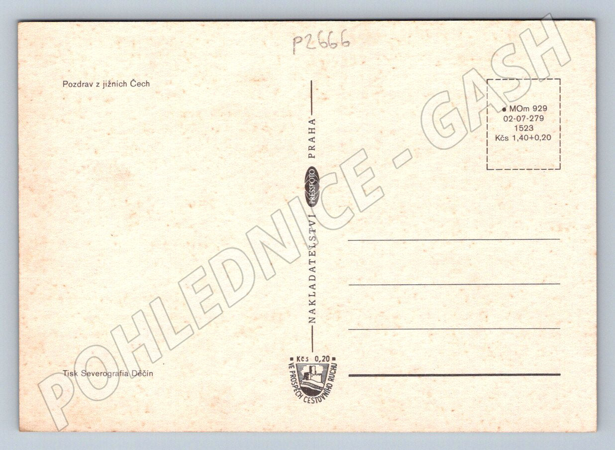 Pohlednice Jihočeský kraj koláž měst (P2666)