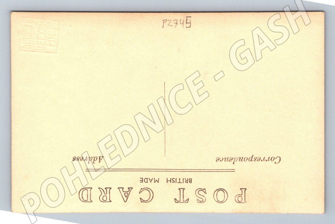 Pohlednice Velká Británie miminko v košíku (P2745)