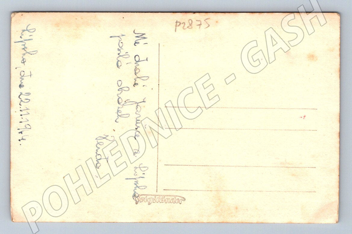 Pohlednice Lípa mladý muž s cigaretou 1941 (P2875)