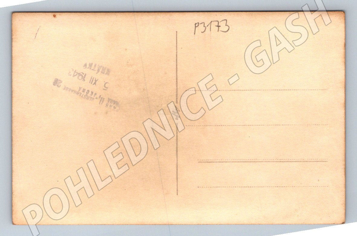 Pohlednice Praha tři ženy s květinami 1943 (P3173)