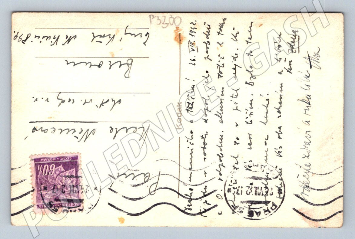 Pohlednice skupinový portrét tři osoby 1942 (P3300)