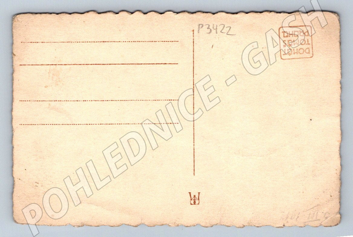 Pohlednice miminko na kožešině (P3422)