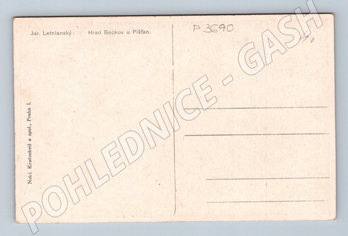 Pohlednice Slovensko Beckov hrad (P3690)