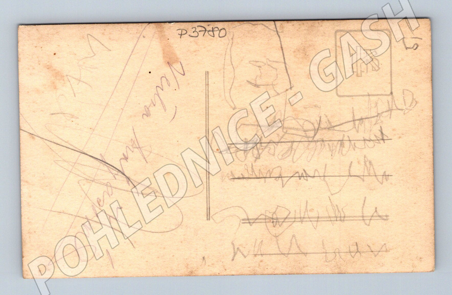 Pohlednice miminko v čepci (P3780)