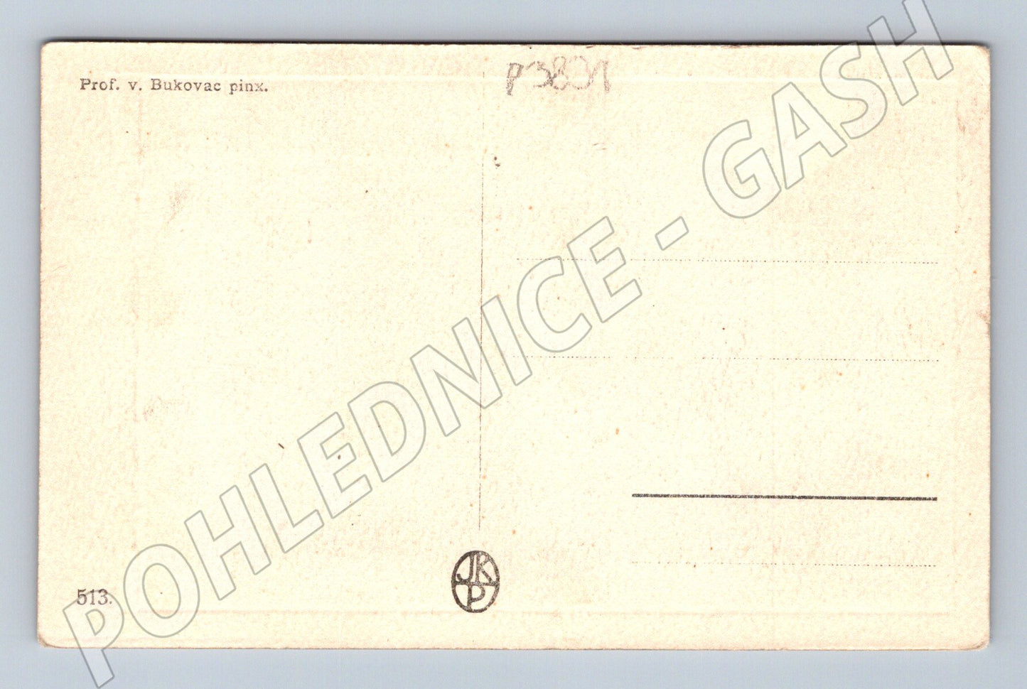 Pohlednice Prof. V. Bukovac ženská figura Borsa la fata (P3831)