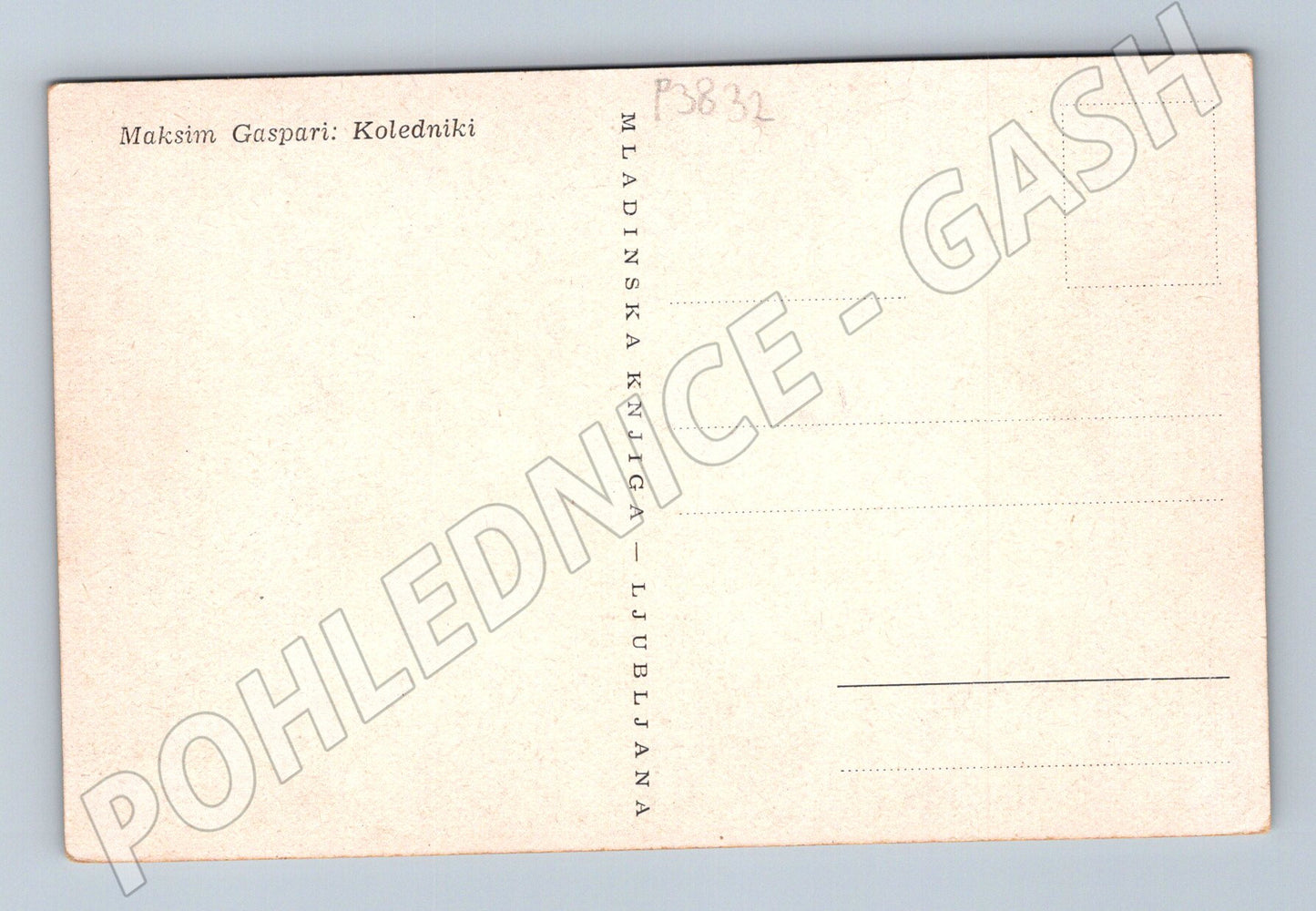 Pohlednice Slovinsko Koledníci hudebníci (P3832)