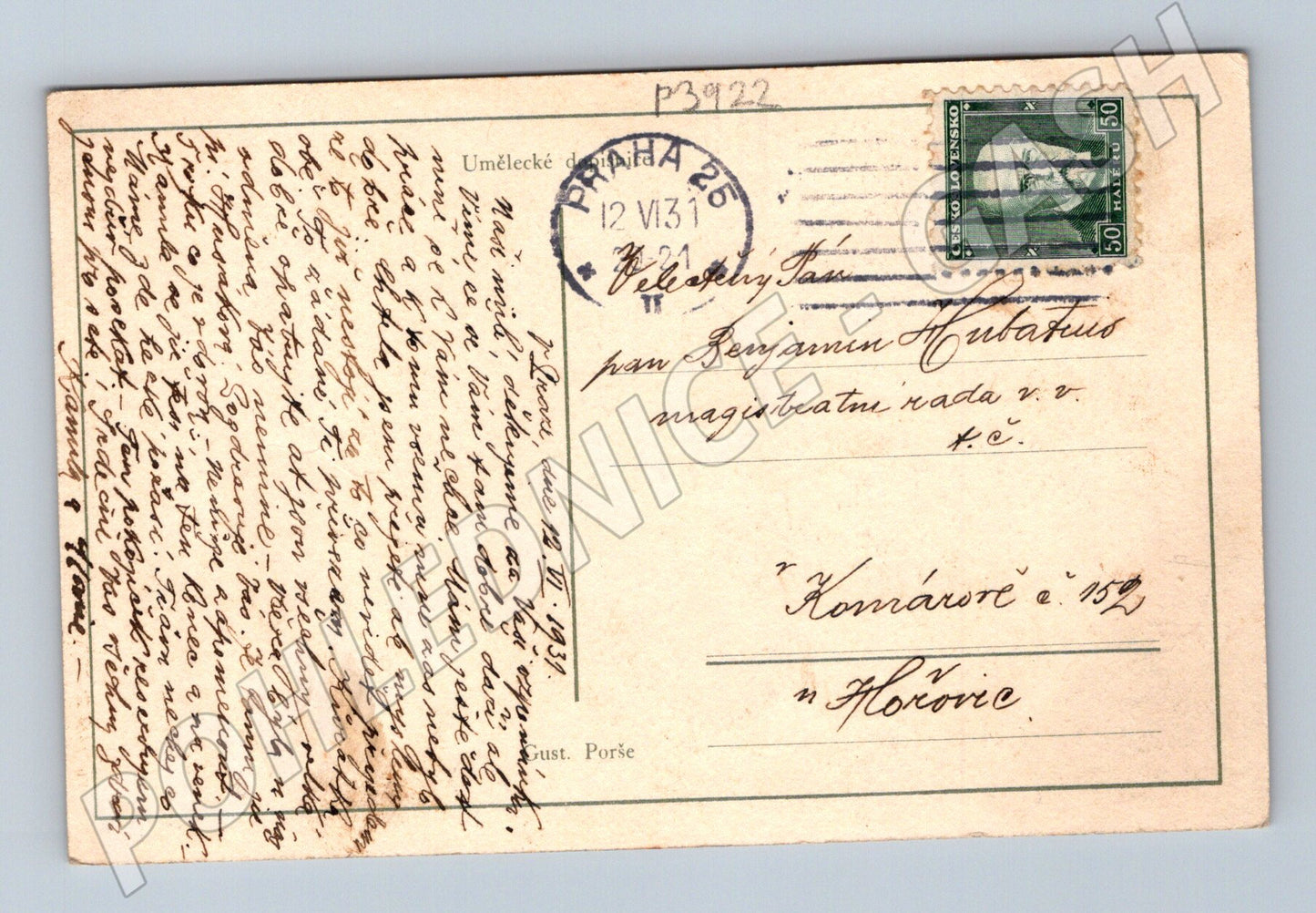 Pohlednice Vesnická idylla chalupa 1931 (P3922)