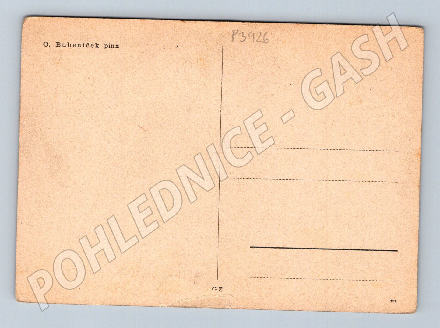 Pohlednice Krajina s mořskou zátokou O. Bubeníček (P3926)