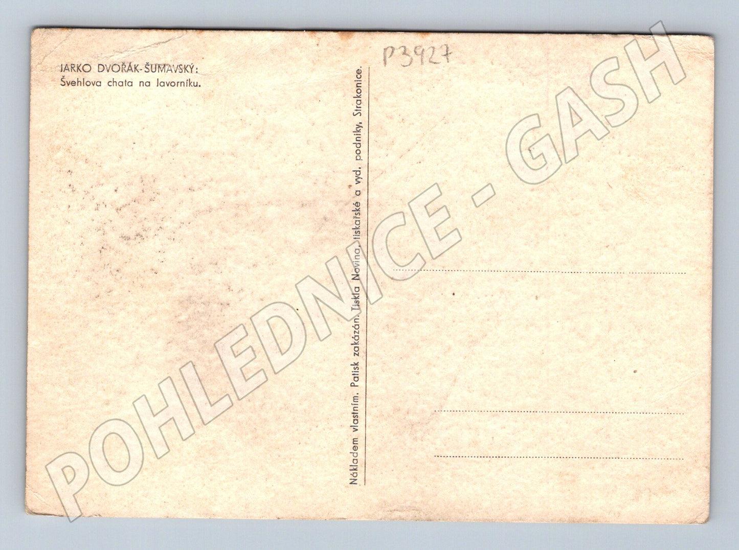 Pohlednice Javorník Sveřlova chata 1940 (P3927)