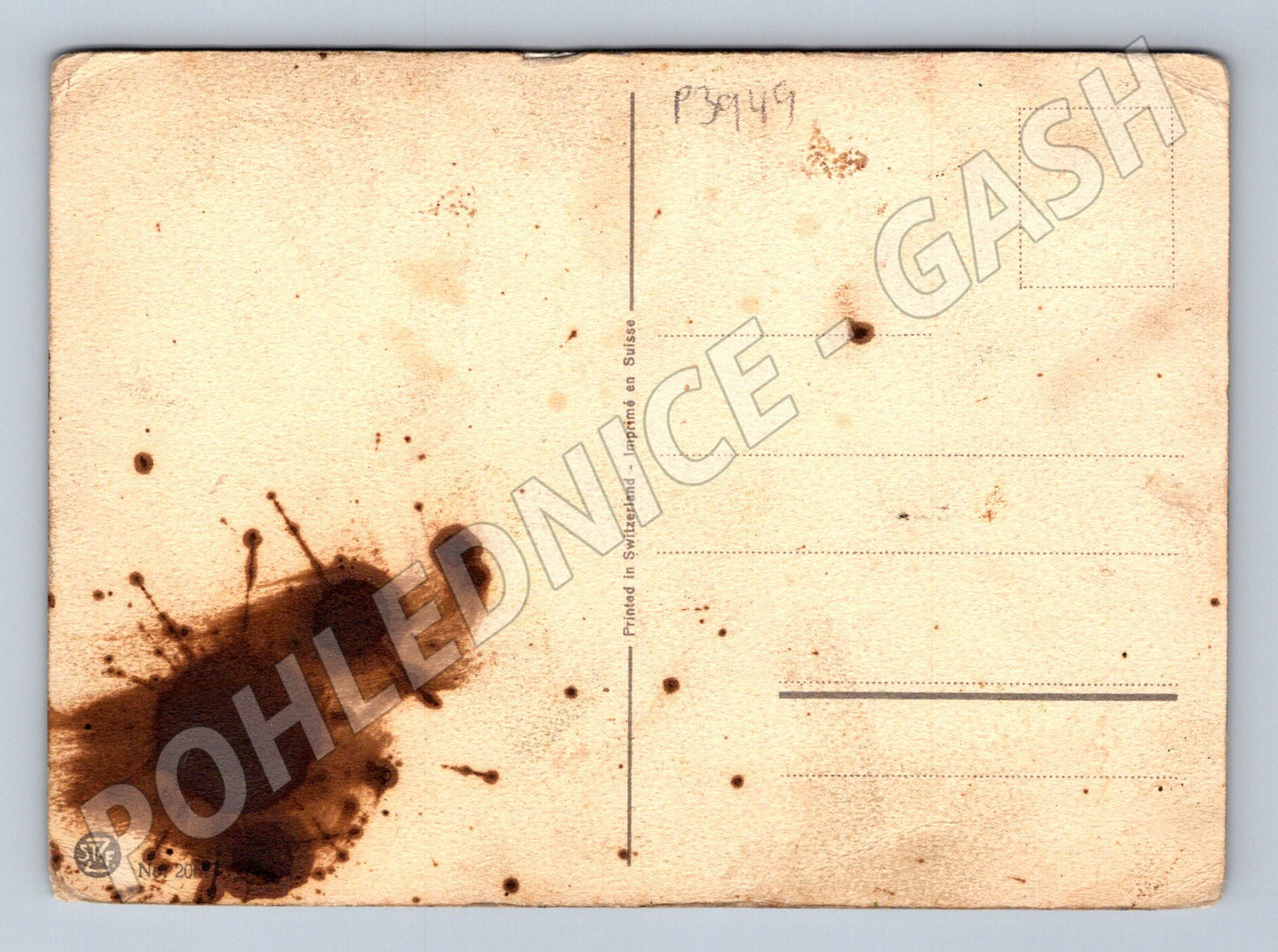 Pohlednice Švýcarsko zátiší s květinami D.H. Berger (P3949)