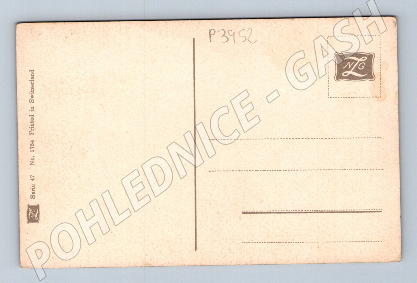 Pohlednice Švýcarsko měsíční krajina s postavami (P3952)