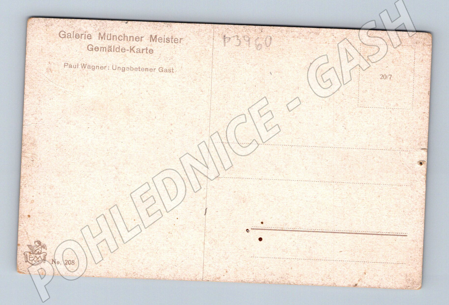 Pohlednice Německo chlapec s psem (P3960)