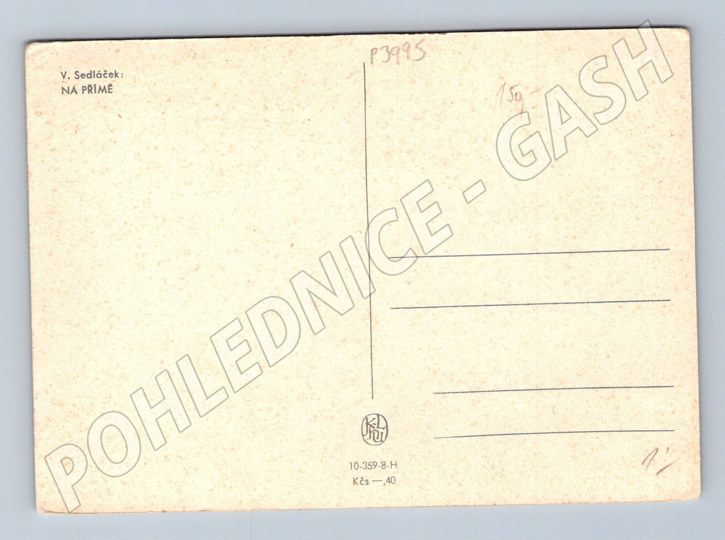 Pohlednice V. Sedláček Na Přímě 1947 (P3995)