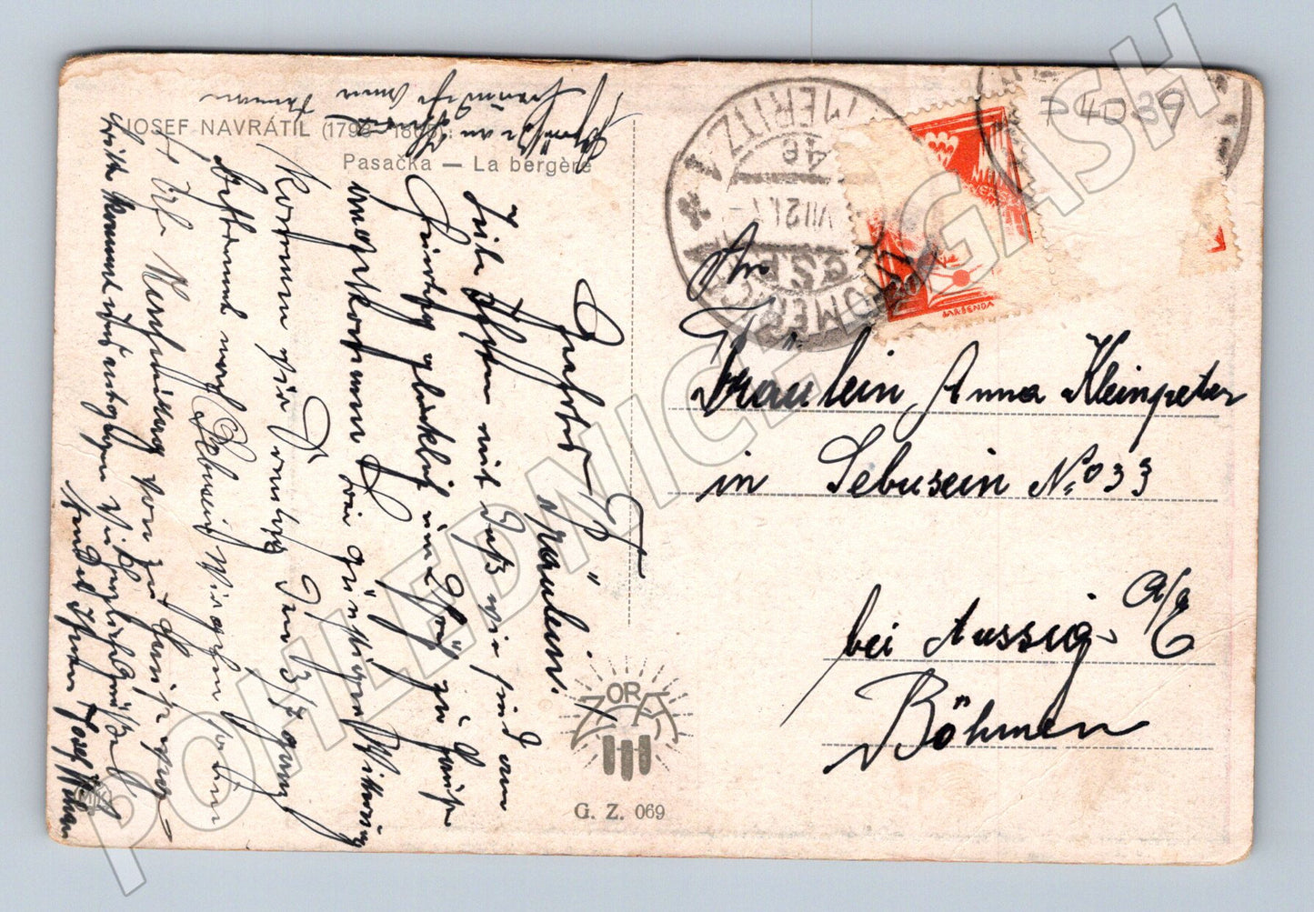 Pohlednice malířství Josef Navrátil Pasacha 1914 (P4039)