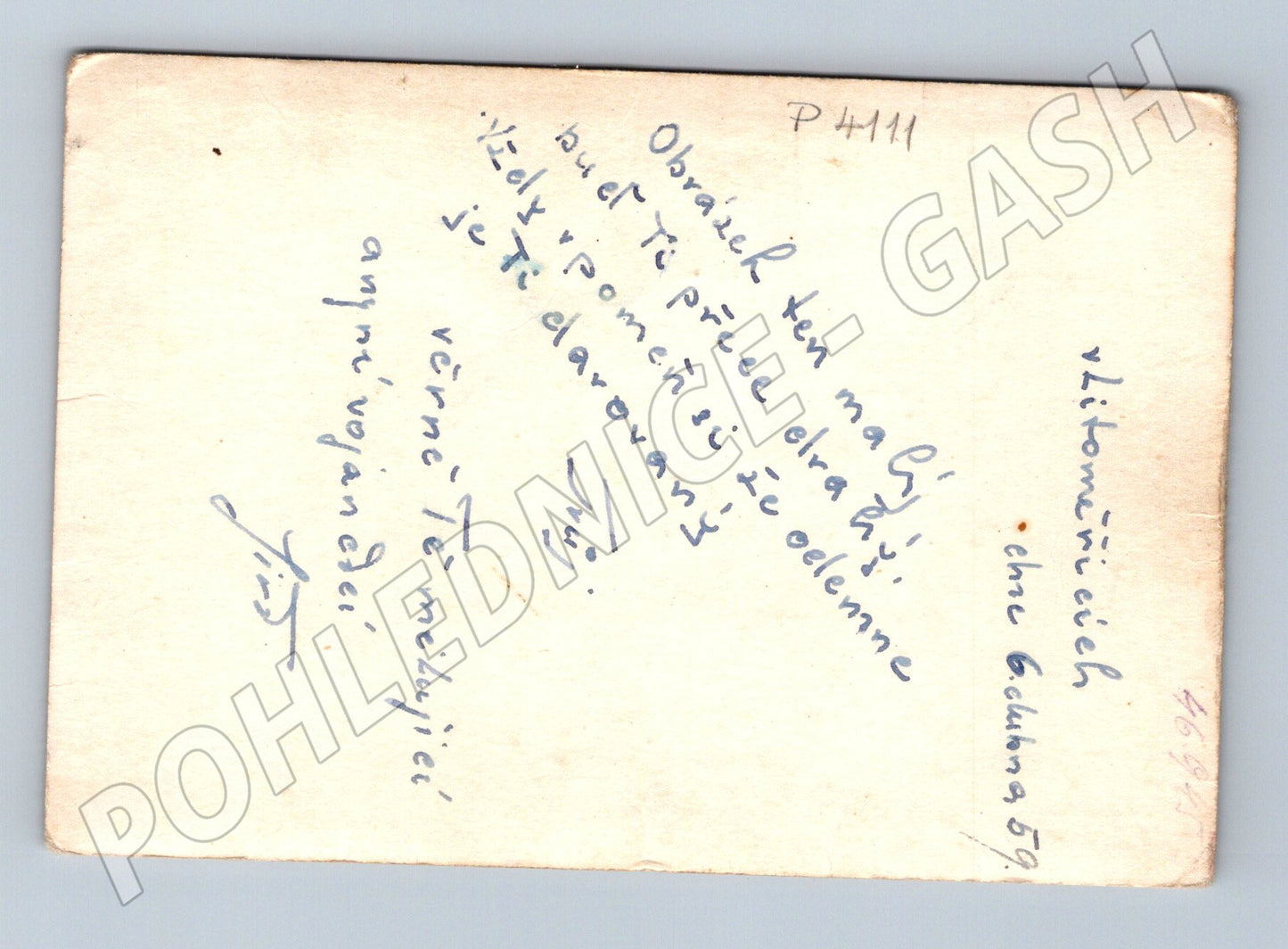 Stará fotografie Litoměřice mladý muž v uniformě 1959 (P4111)
