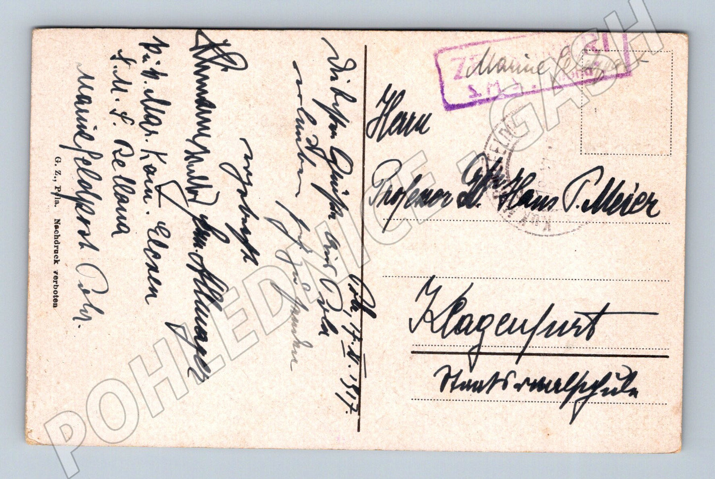 Pohlednice Chorvatsko Pula Porta Aurea 1917 (P4248)