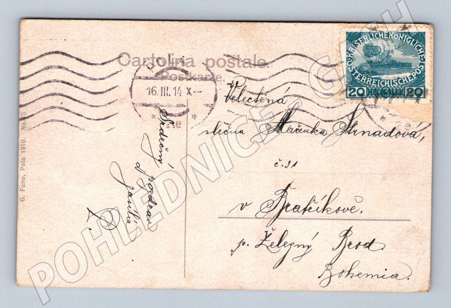 Pohlednice Rakousko-Uhersko válečná loď S.M.S. Panther 1914 (P4252)