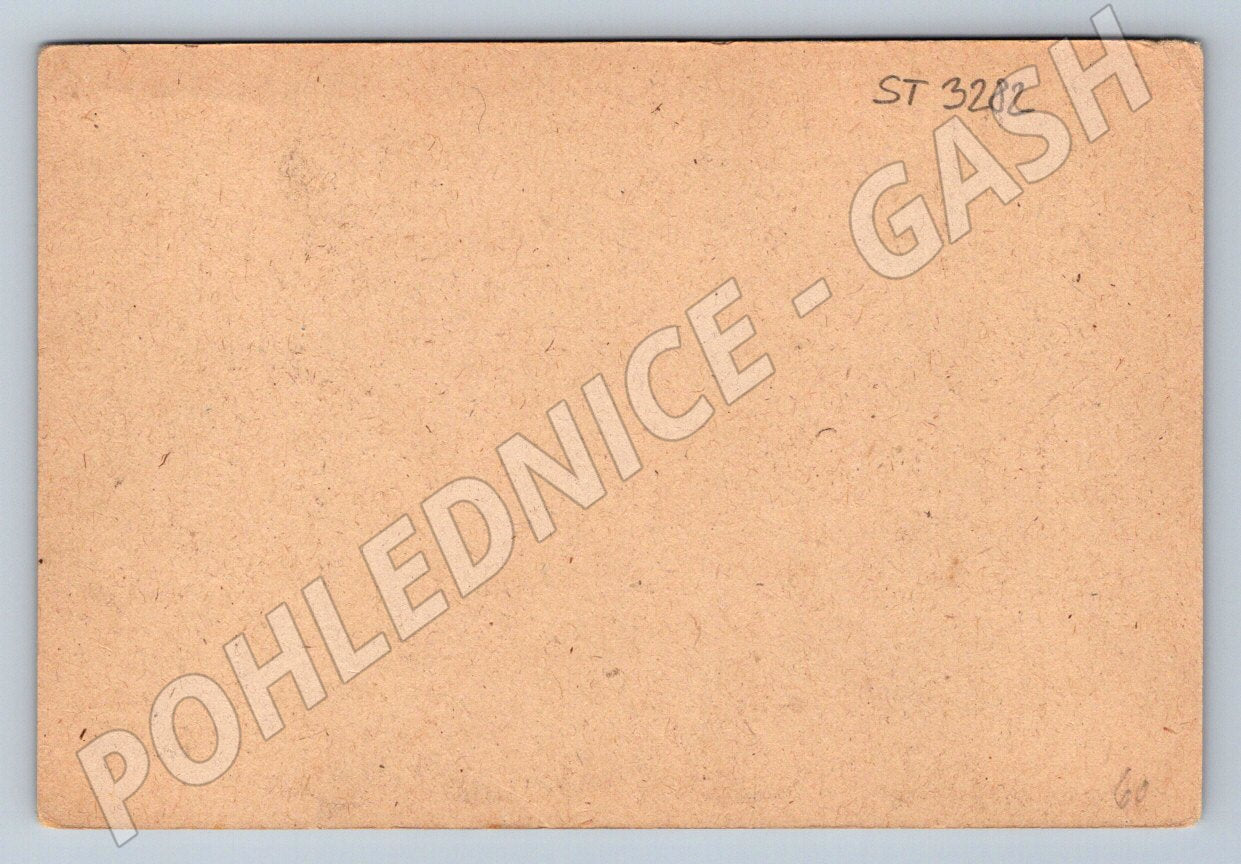 Postcard A Tichý 1945 historical drawing original (ST3282)