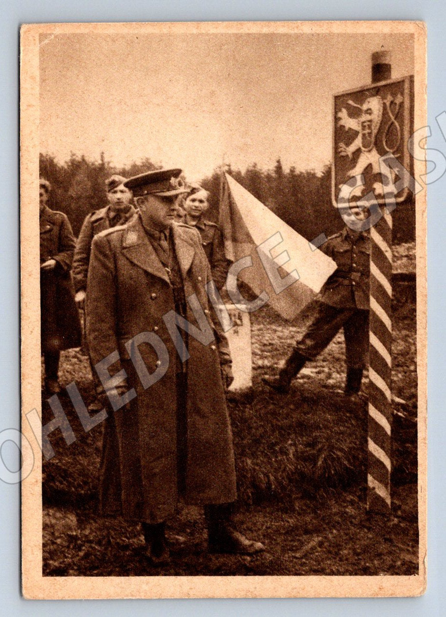 Pohlednice 1 čs armádní sbor v SSSR gen Svoboda na hranici (ST3301)