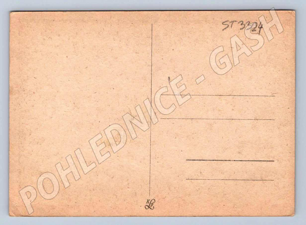 Postcard cavalry tank of the Czechoslovak armored brigade (ST3324)