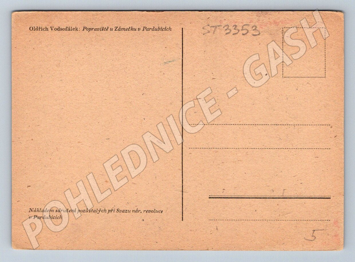 Pohlednice etnografická venkovská scéna černobílá (ST3353)