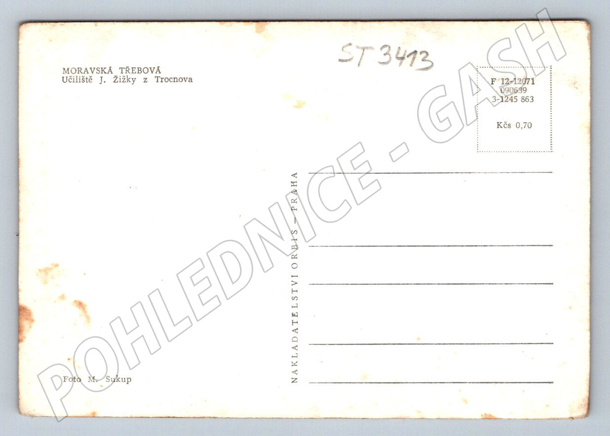 Pohlednice moravská třebová čr velký formát od 1950 (ST3413)