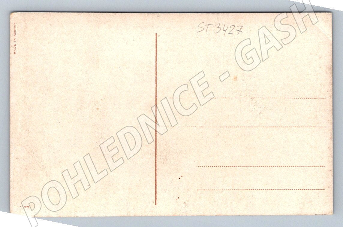 Ethnographic postcard with traditional costumes and flowers (ST3427)