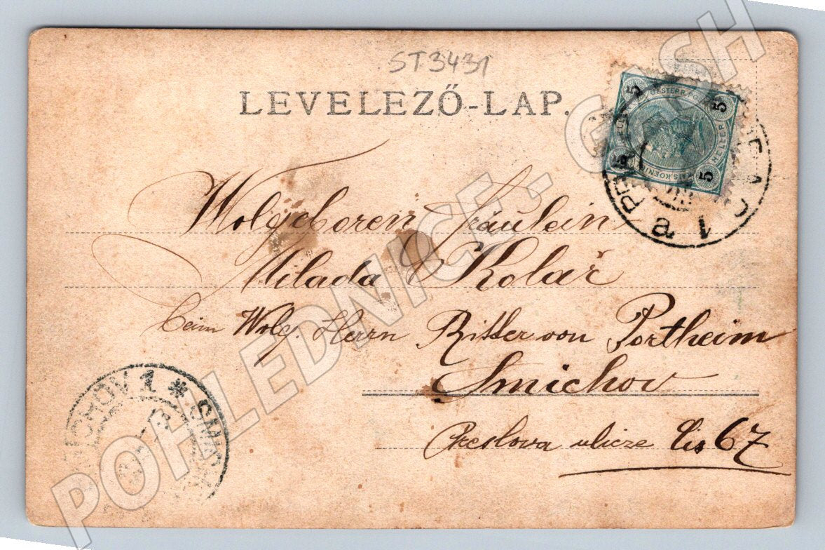 Pohlednice etnografická portrét ženy v kroji (ST3431)