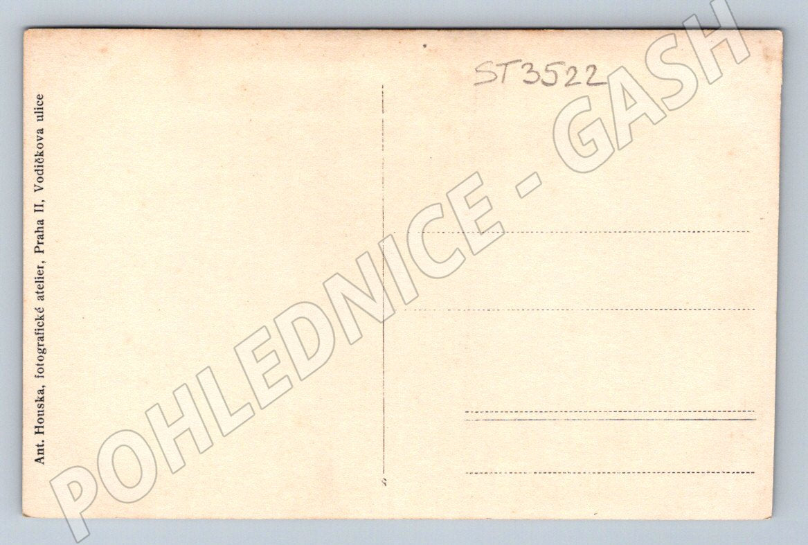 Postcard Prague portrait of two women atelier ant houska until 1950 (ST3522)