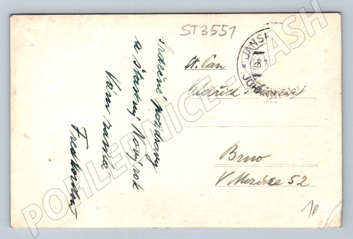 Postcard Montenegro Giant Mountains aerial view Janské Lázně (ST3551)