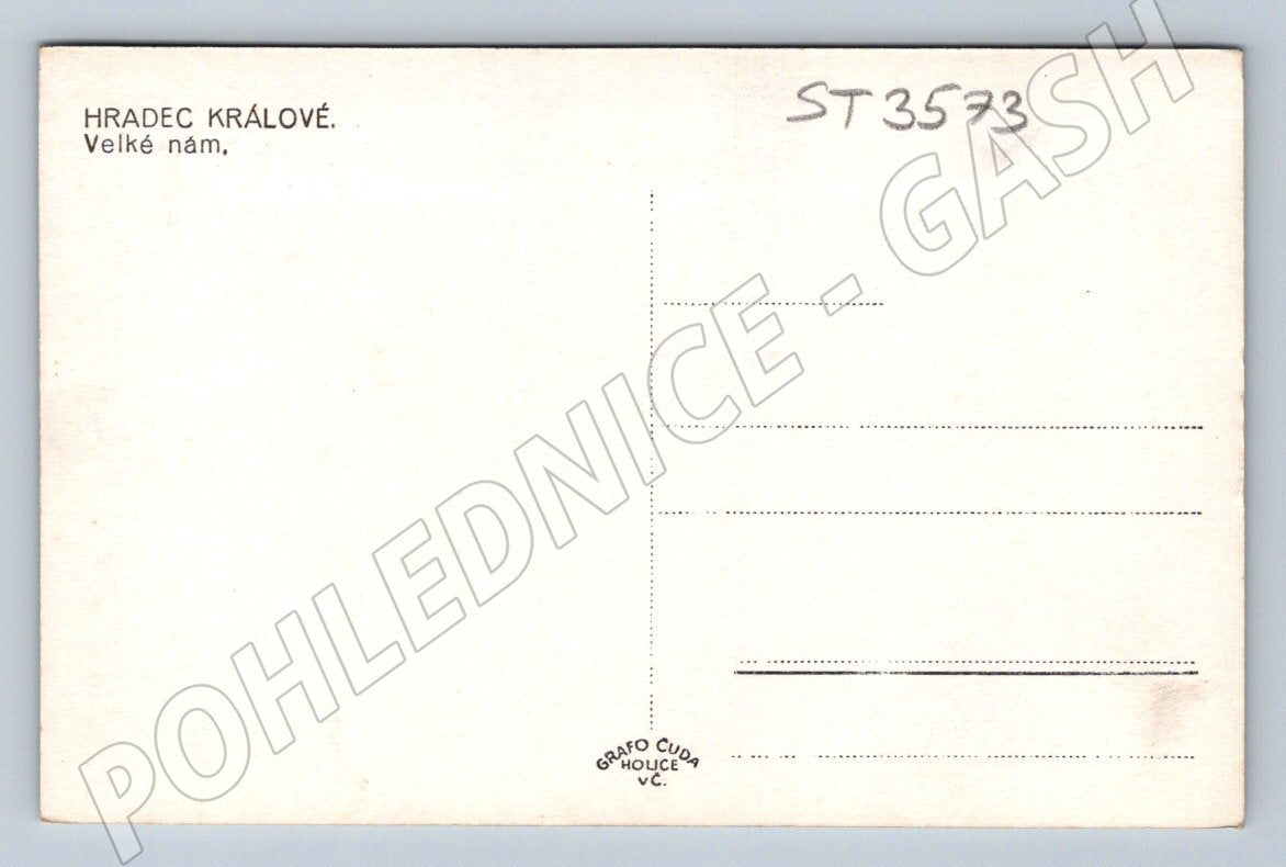 Postcard Hradec Kralove Velke us MF old (ST3573)