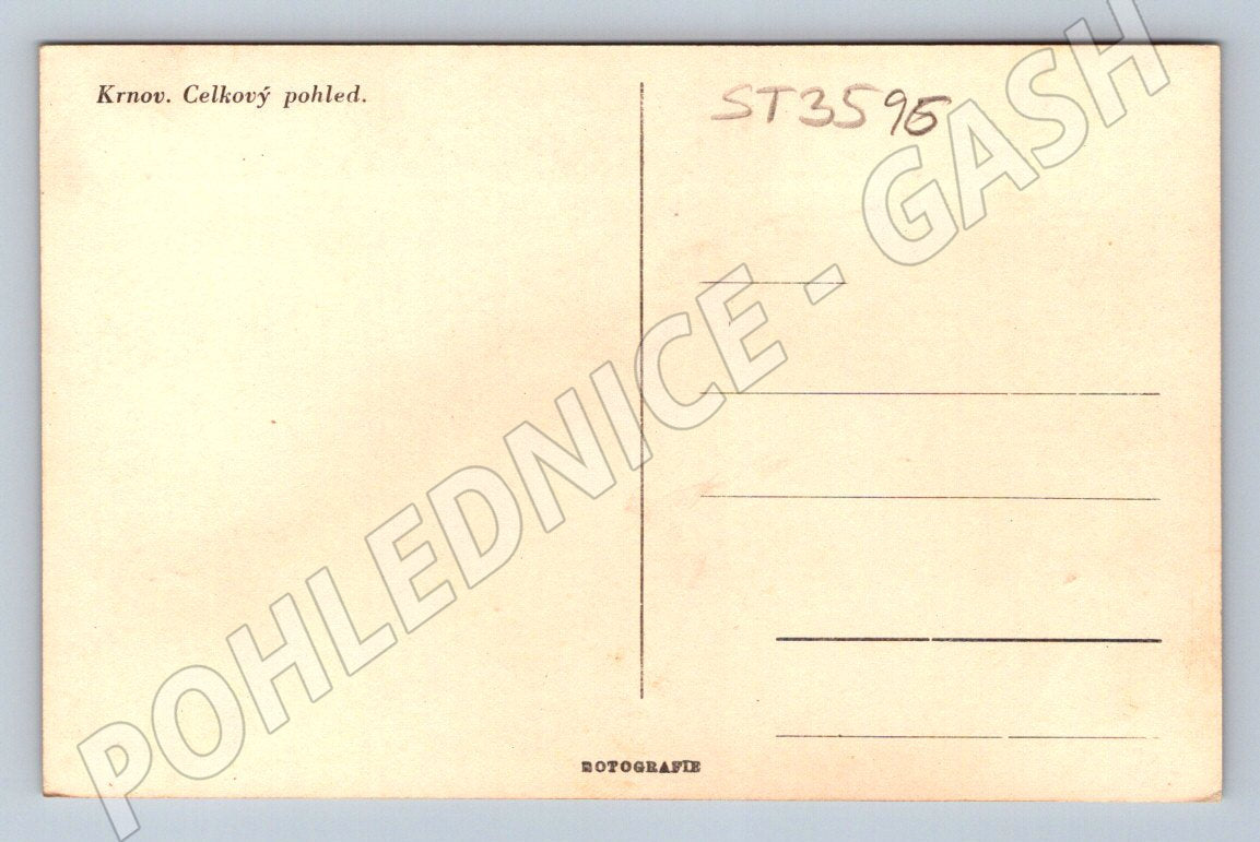 Postcard Krnov general view old until 1950 (ST3596)