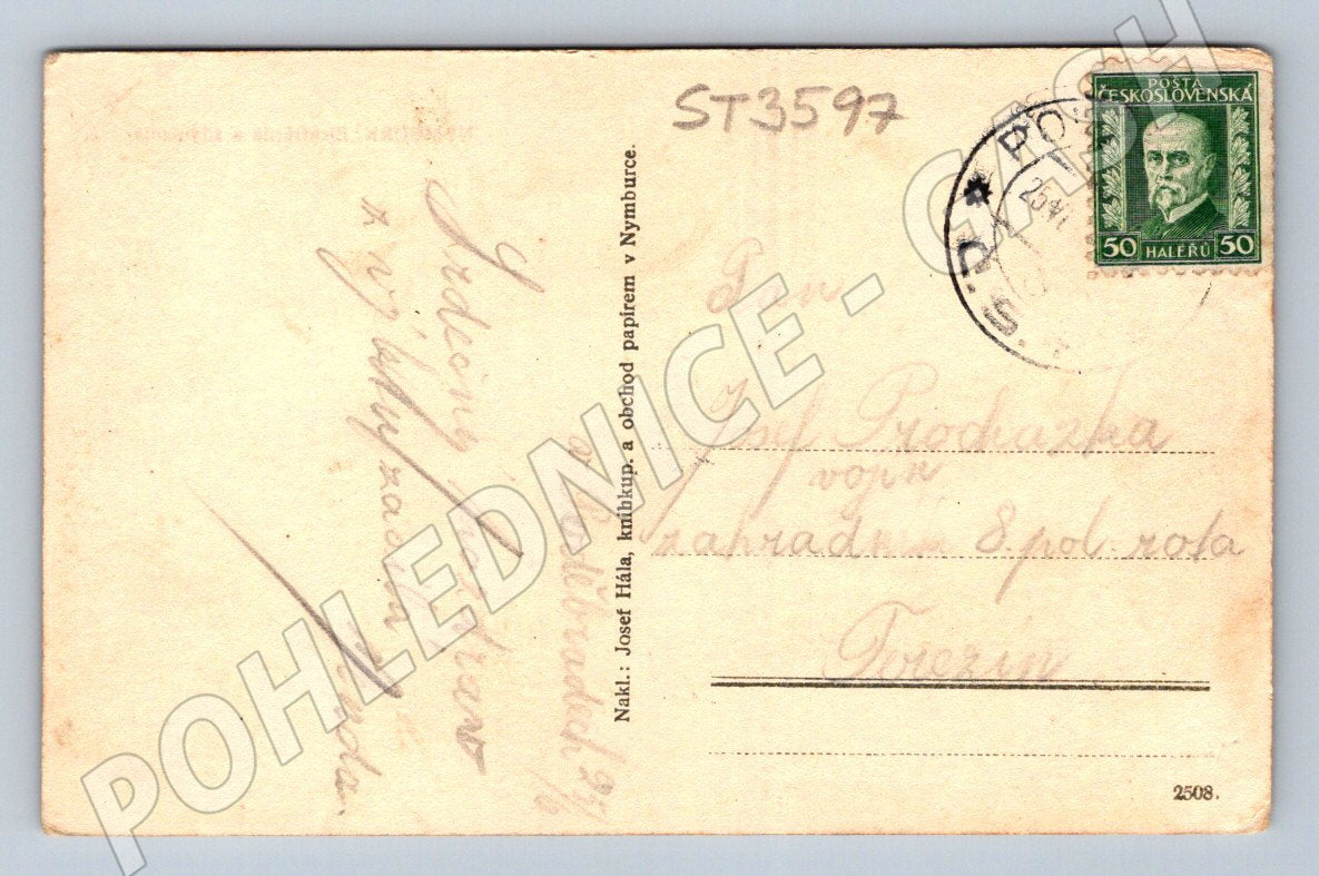 Postcard Nymburk electr and locks, Ministry of Foreign Affairs of the Czech Republic, cancelled (ST3597)
