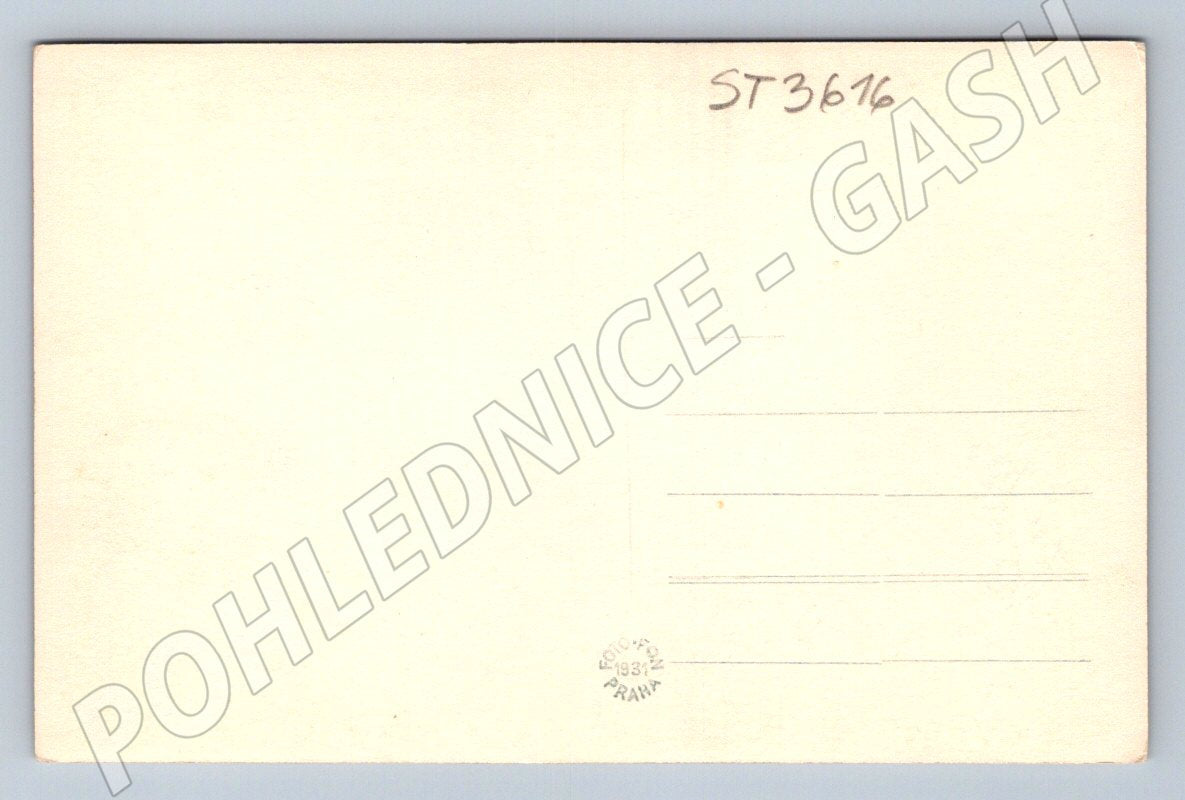 Postcard Pilsen Museum and Church of St. Bartholomew (ST3616)