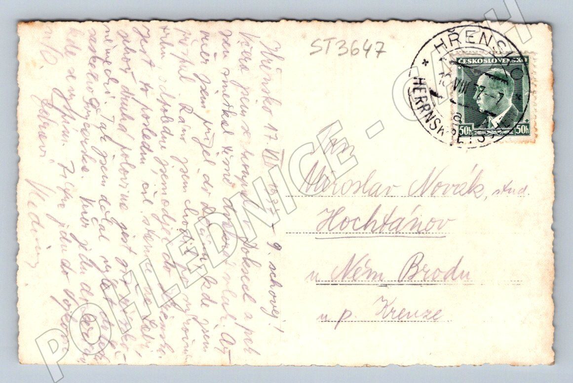 Postcard Hřensko Herrnskretschen historical (ST3647)
