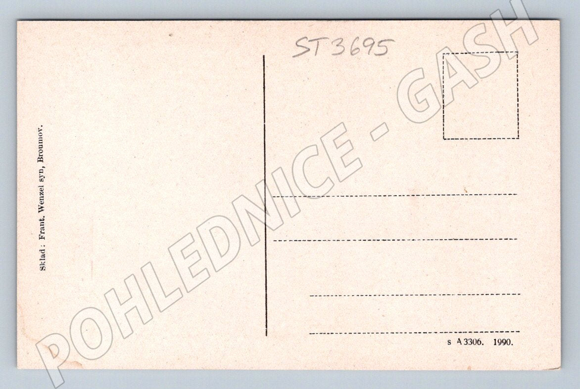 Postcard Adršpach Rocks panorama II colored (ST3695)