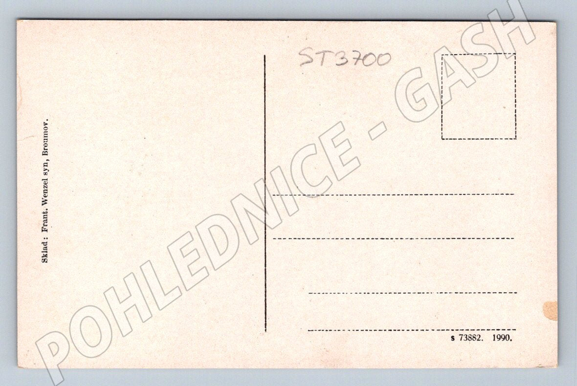 Postcard Adršpach Rocks Nun (ST3700)