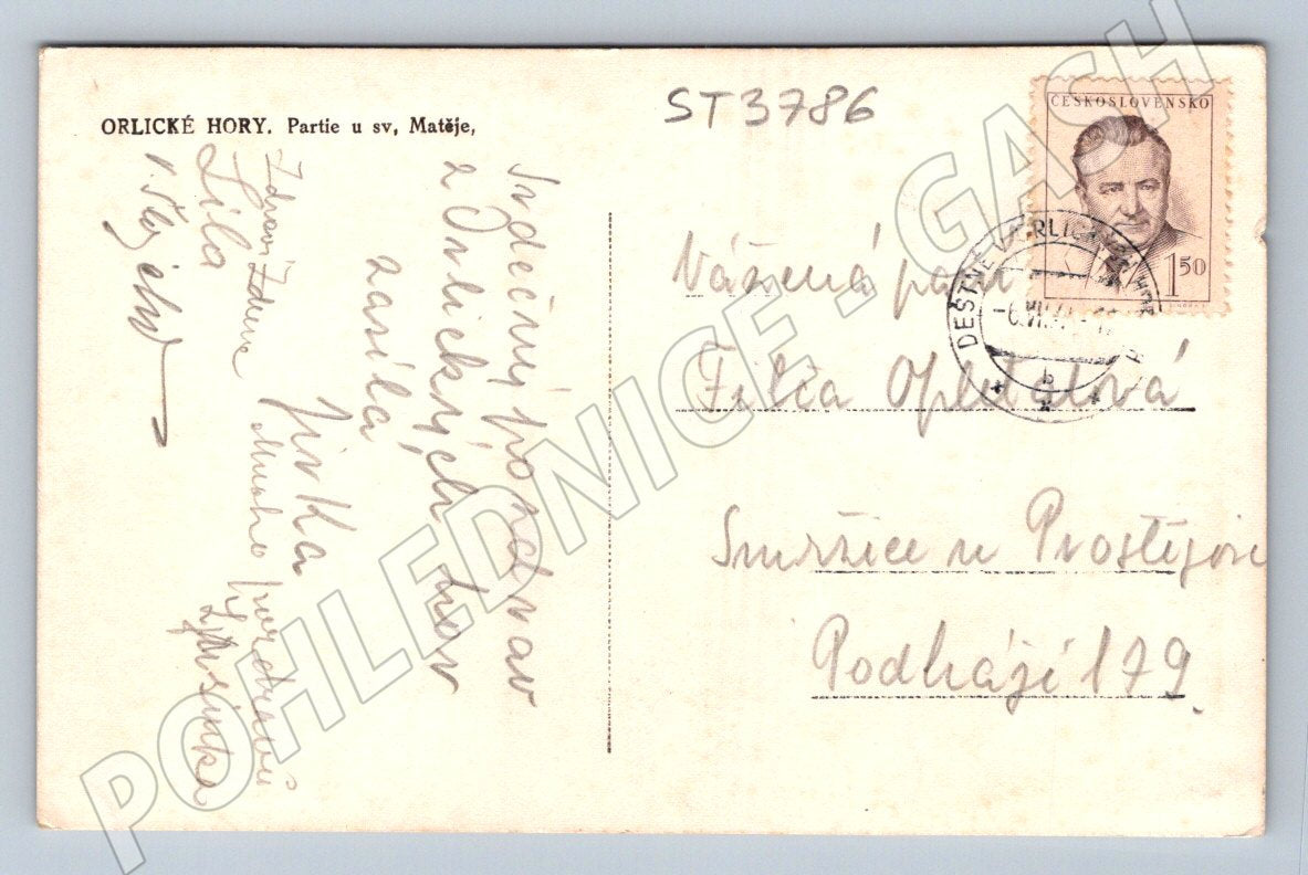 Postcard Orlické hory Partie u St. Matthew (ST3786)