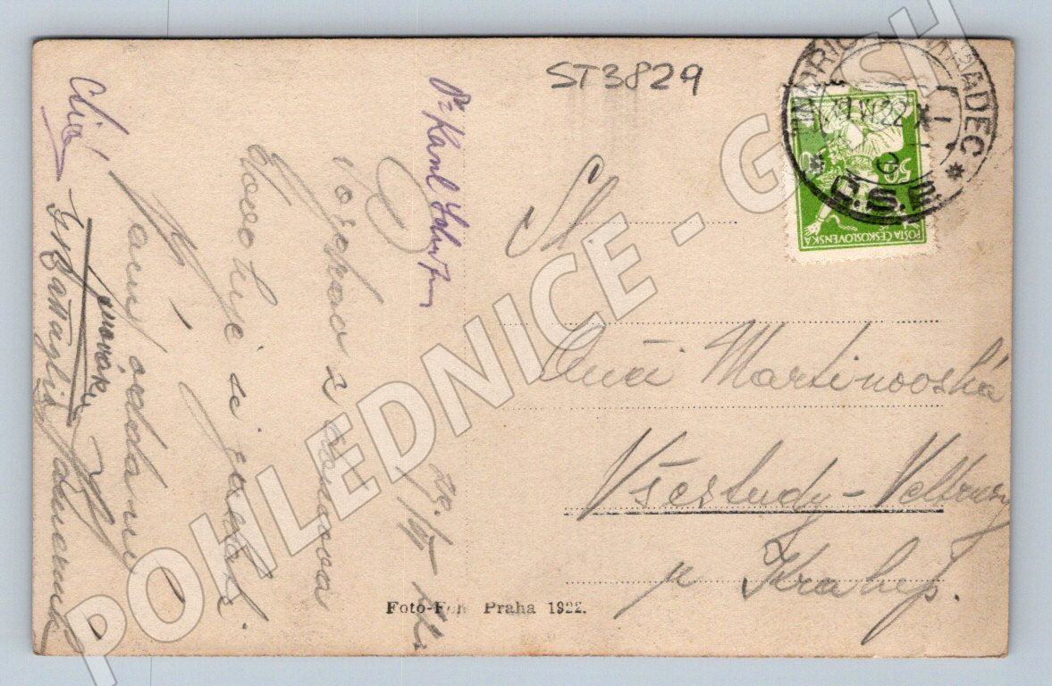 Postcard Jindřichův Hradec old castle (ST3829)