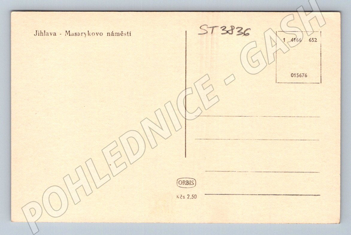 Postcard Jihlava Masaryk Square (ST3836)
