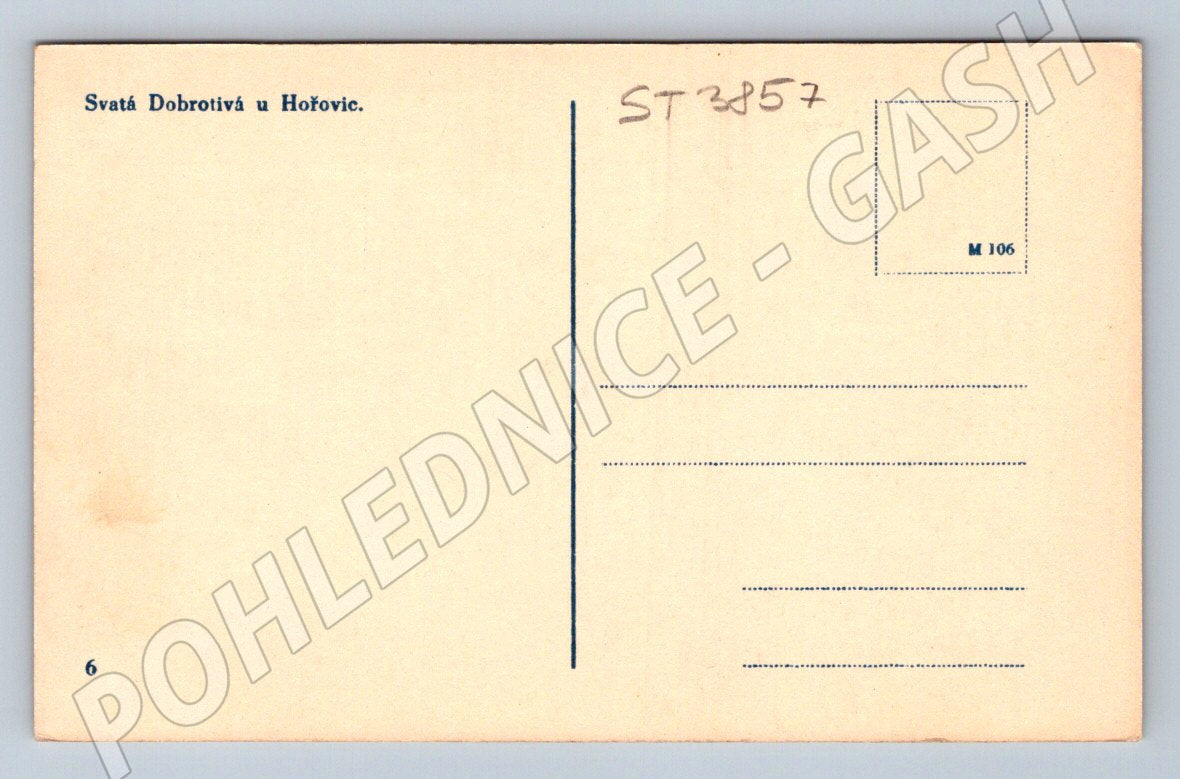 Postcard Saint Dobrotivá near Hořovice (ST3857)