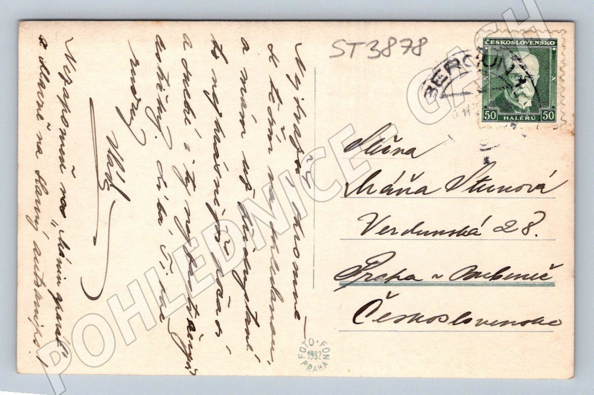 Pohlednice Beroun Večerní nálada historická (ST3878)