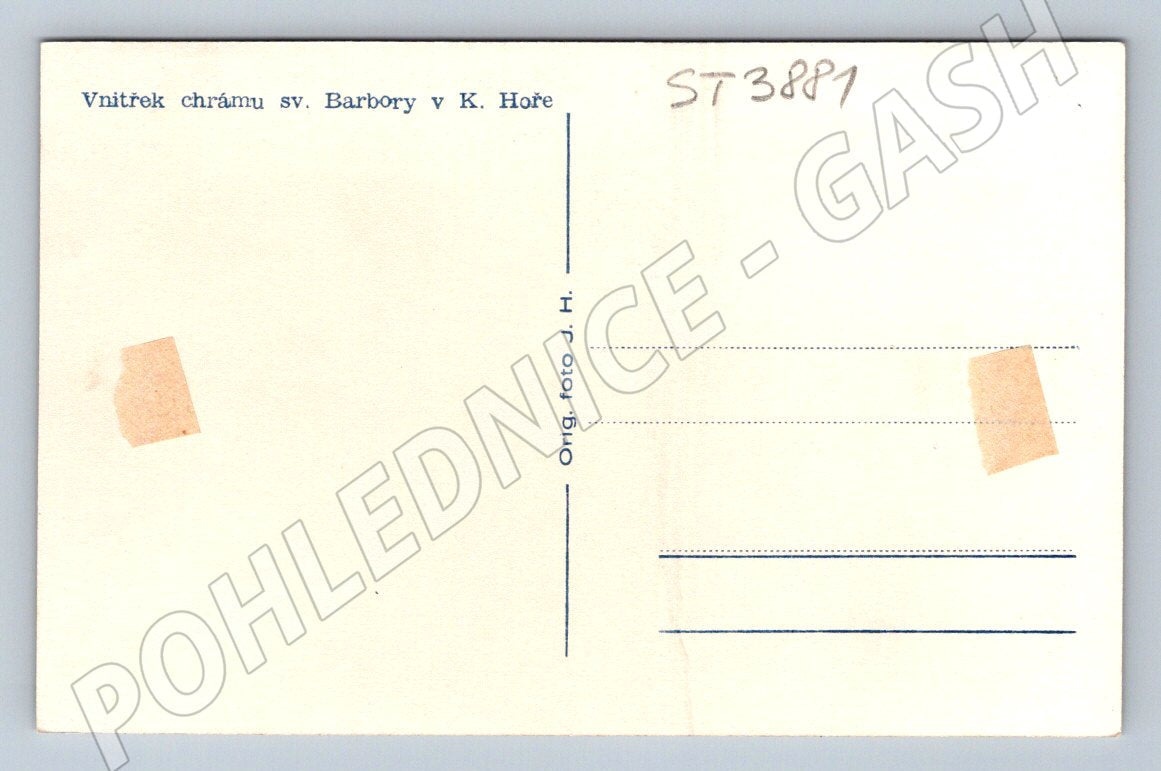 Postcard Kutná Hora Church of St. Barbara photo (ST3881)