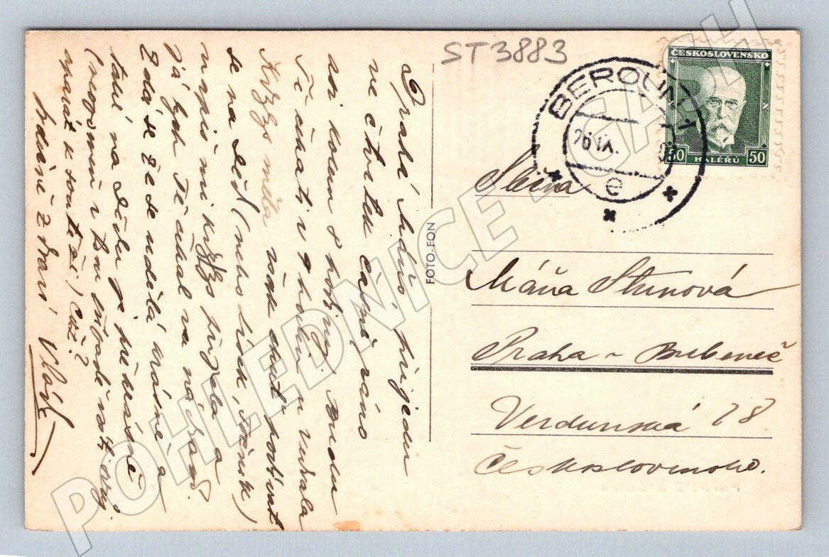 Pohlednice Beroun Partie z Brdatek 1941 (ST3883)