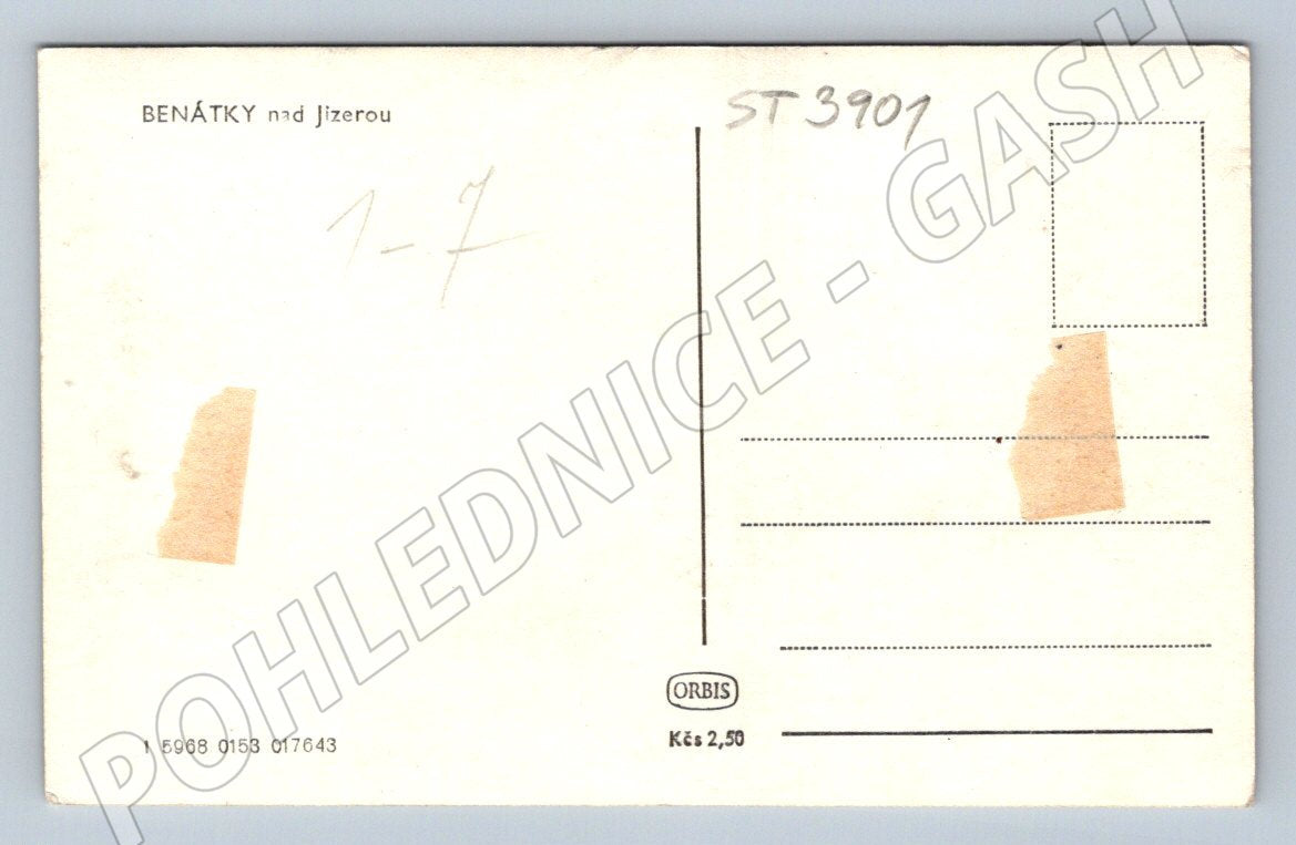 Postcard Venice nad Jizerou historical Orbis (ST3901)