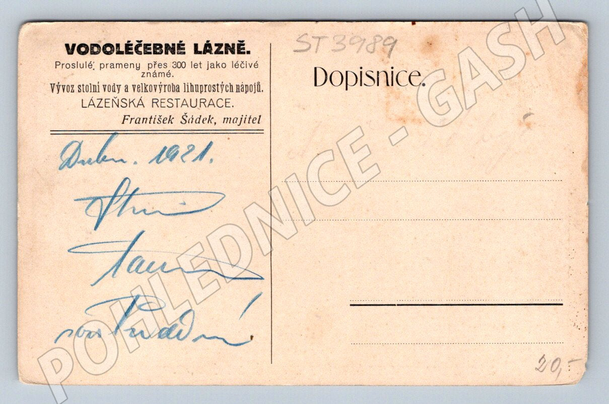 Pohlednice Lázně svatomikulášské u Vysokého Mýta (ST3989)