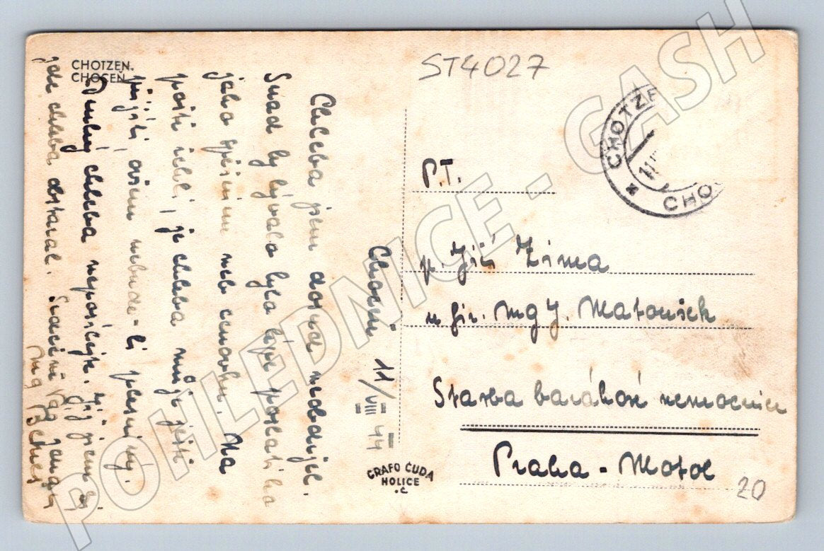 Postcard Choceň amphitheater 1941 (ST4027)