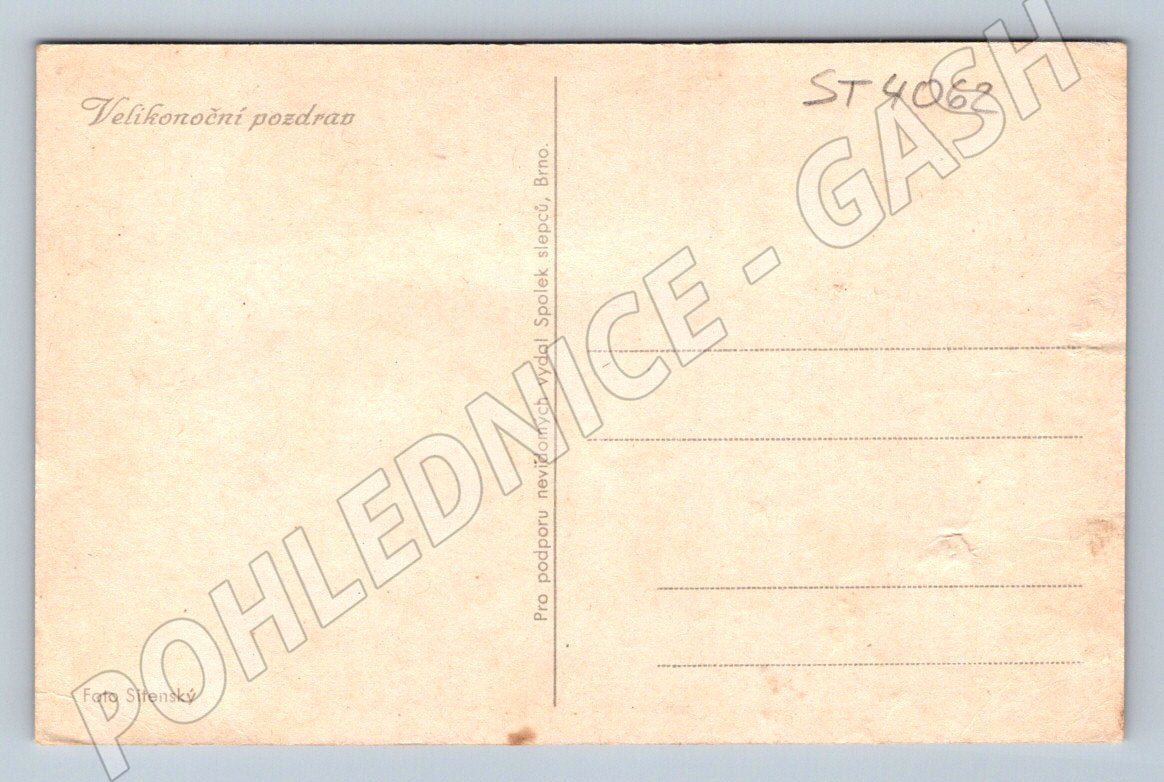 Pohlednice Velikonoční Sitenský květy (ST4062)