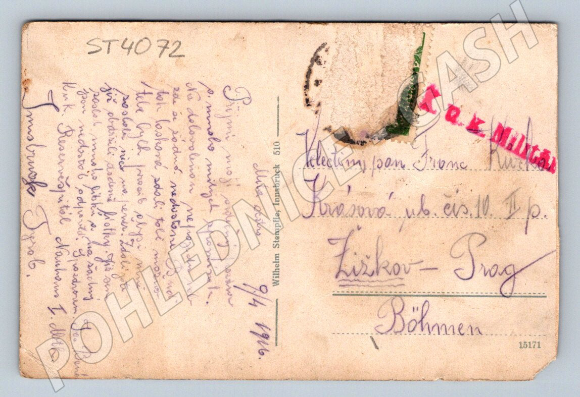 Pohlednice Millenwaldbahn Lermoos 1916 (ST4072)